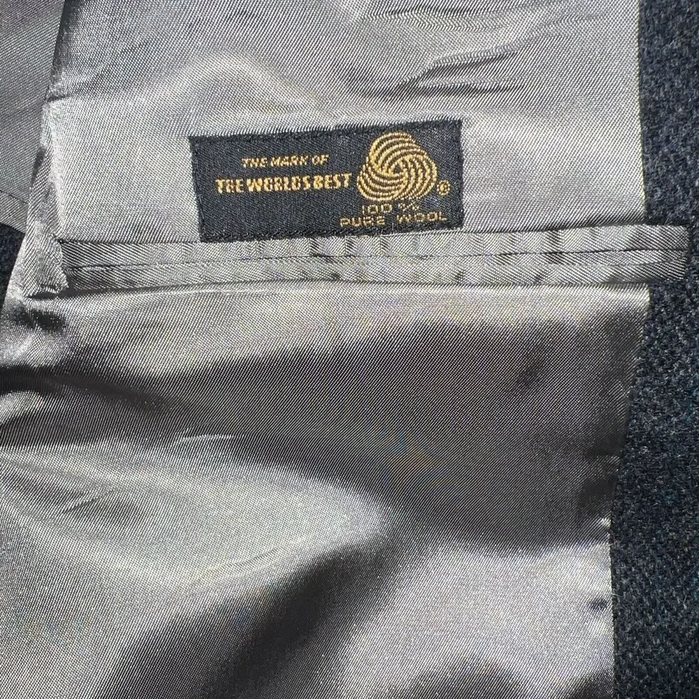 Cricketeer Dayton Hudson Vintage Blazer Jacket Union Made in USA 44R Wool
